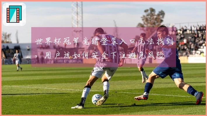 世界杯冠军竞猜登录入口无法找到，用户该如何安全下注避免风险